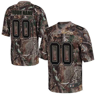 Nike Cleveland Browns Customized Elite Camo Jerseys