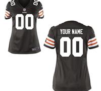 Women's Nike Cleveland Browns Customized Game Team Color Jerseys