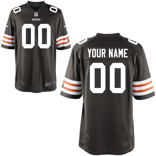 Men's Nike Cleveland Browns Customized Game Team Color Jerseys (S-4XL) Men's Nike Cleveland Browns Customized Game Team Color Jerseys (S-4XL)