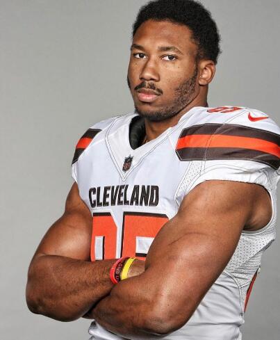Nike Browns #95 Myles Garrett White Men's Stitched NFL New Elite Jersey Nike Browns #95 Myles Garrett White Men's Stitched NFL New Elite Jersey