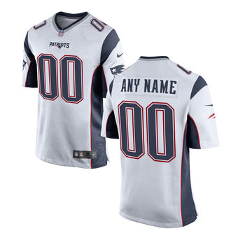 Nike Men's New England Patriots Customized Game Away Jersey Nike Men's New England Patriots Customized Game Away Jersey
