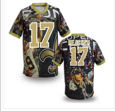 New Orleans Saints #17 robert meachem Stitched NFL Elite Fanatical Version Jersey (3)