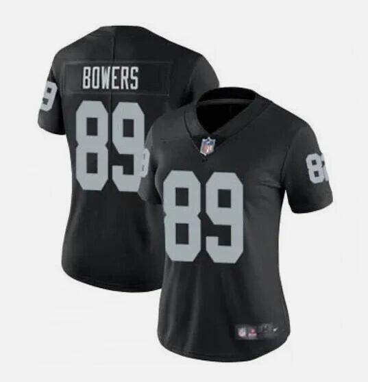 Women's Las Vegas Raiders #89 Brock Bowers Black Vapor Stitched Football Jersey(Run Small) Women's Las Vegas Raiders #89 Brock Bowers Black Vapor Stitched Football Jersey(Run Small)
