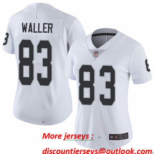 Raiders #83 Darren Waller White Women's Stitched Football Vapor Untouchable Limited Jersey