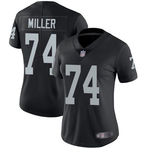 Raiders #74 Kolton Miller Black Team Color Women's Stitched Football Vapor Untouchable Limited Jersey Raiders #74 Kolton Miller Black Team Color Women's Stitched Football Vapor Untouchable Limited Jersey