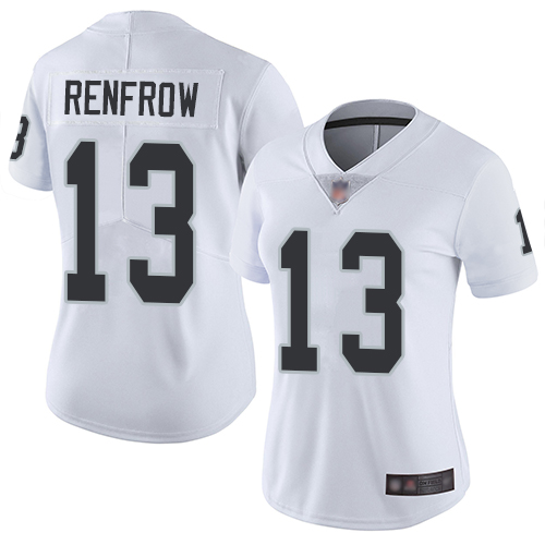 Raiders #13 Hunter Renfrow White Women's Stitched Football Vapor Untouchable Limited Jersey Raiders #13 Hunter Renfrow White Women's Stitched Football Vapor Untouchable Limited Jersey
