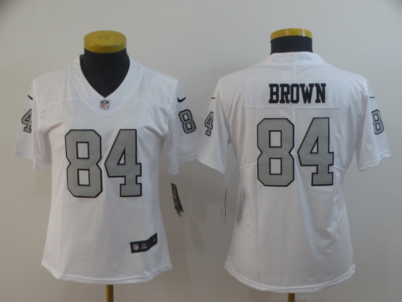 Women Raiders 84 Antonio Brown White Women Color Rush Limited Jersey Women Raiders 84 Antonio Brown White Women Color Rush Limited Jersey