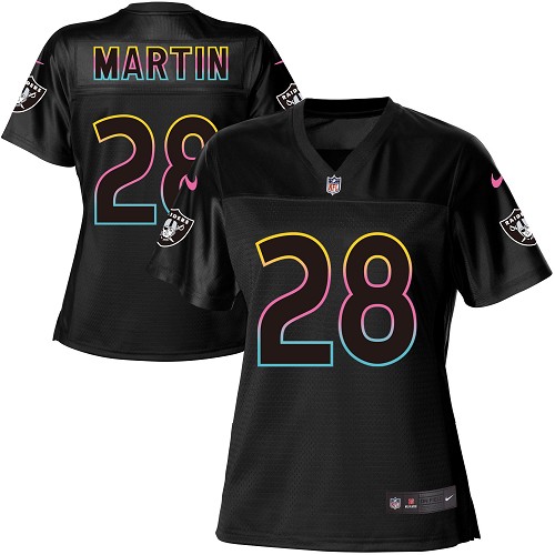 Nike Raiders #28 Doug Martin Black Women's NFL Fashion Game Jersey Nike Raiders #28 Doug Martin Black Women's NFL Fashion Game Jersey