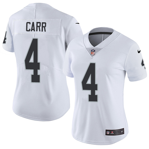 Nike Raiders #4 Derek Carr White Women's Stitched NFL Vapor Untouchable Limited Jersey Nike Raiders #4 Derek Carr White Women's Stitched NFL Vapor Untouchable Limited Jersey