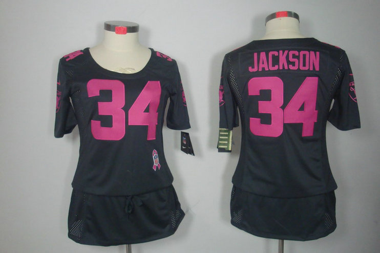 Womens NEW Oakland Raiders 34 Bo Jackson Elite breast Cancer Awareness Dark grey Jerseys Womens NEW Oakland Raiders 34 Bo Jackson Elite breast Cancer Awareness Dark grey Jerseys
