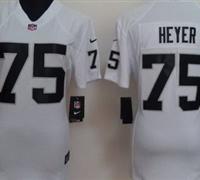 Women Nike Oakland Raiders 75 Stephon Heyer White Jerseys Women Nike Oakland Raiders 75 Stephon Heyer White Jerseys