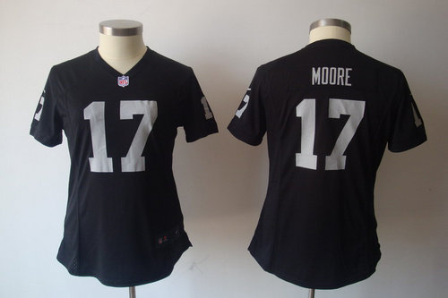 Women Nike NFL Oakland Raiders #17 Denarius Moore Black Jerseys Women Nike NFL Oakland Raiders #17 Denarius Moore Black Jerseys