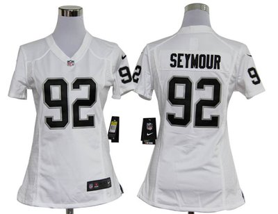 Women Nike Oakland Raiders 92 Richard Seymour White Jerseys Women Nike Oakland Raiders 92 Richard Seymour White Jerseys