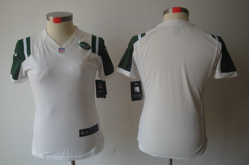 Women NEW New York Jets Blank White Jerseys