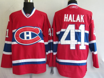 NHL Jerseys Montréal Canadiens 41# Halak red【NEW CH
