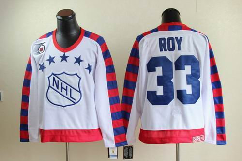Montreal Canadiens 33 Patrick Roy all star 75th Anniversary white CCM Jersey