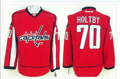 Washington Capitals #70 Braden Holtby Red Stitched NHL Jersey