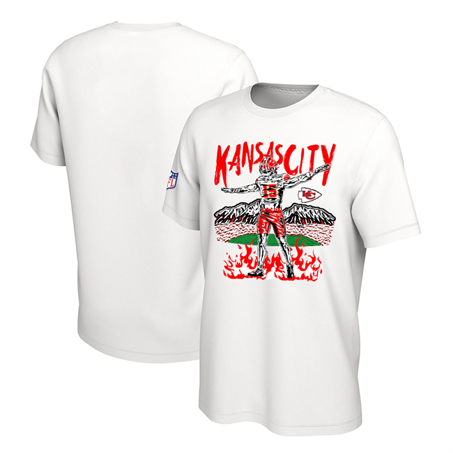 Men's Kansas City Chiefs White T-Shirt Men's Kansas City Chiefs White T-Shirt