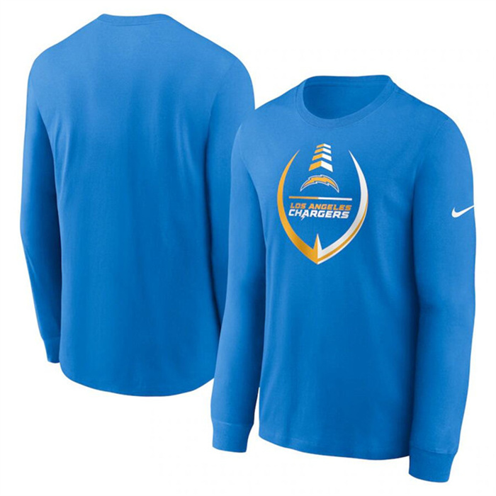 Men's Los Angeles Chargers Light Blue Icon Legend Performance Long Sleeve T-Shirt Men's Los Angeles Chargers Light Blue Icon Legend Performance Long Sleeve T-Shirt