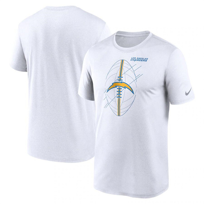 Men's Los Angeles Chargers White Legend Icon Performance T-Shirt Men's Los Angeles Chargers White Legend Icon Performance T-Shirt