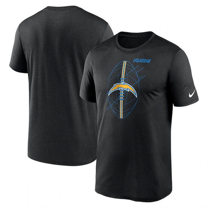 Men's Los Angeles Chargers Black Legend Icon Performance T-Shirt Men's Los Angeles Chargers Black Legend Icon Performance T-Shirt