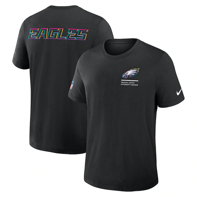 Men's Philadelphia Eagles Black 2025 Crucial Catch Tri-Blend Dri-FIT T-Shirt Men's Philadelphia Eagles Black 2025 Crucial Catch Tri-Blend Dri-FIT T-Shirt
