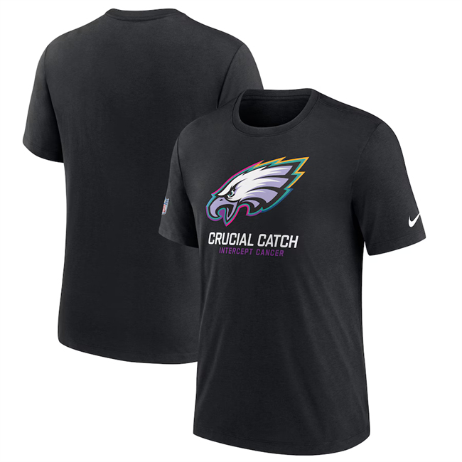 Men's Philadelphia Eagles Black 2024 Crucial Catch T-Shirt Men's Philadelphia Eagles Black 2024 Crucial Catch T-Shirt