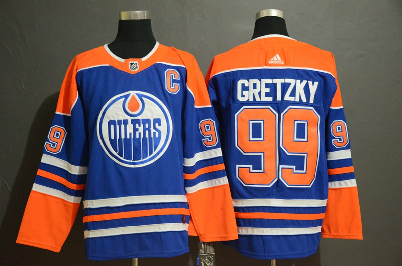 Oilers 99 Wayne Gretzky Royal Adidas Jersey Oilers 99 Wayne Gretzky Royal Adidas Jersey