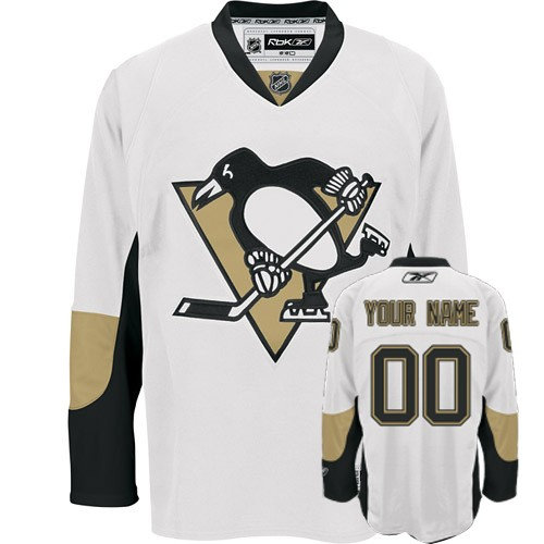 Pittsburgh Penguins White Customized Jersey