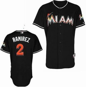 Miami Marlins 2 Hanley Ramirez black jersey
