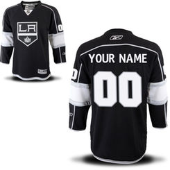 Reebok Los Angeles Kings Men's Premier Home Custom Jersey - Black