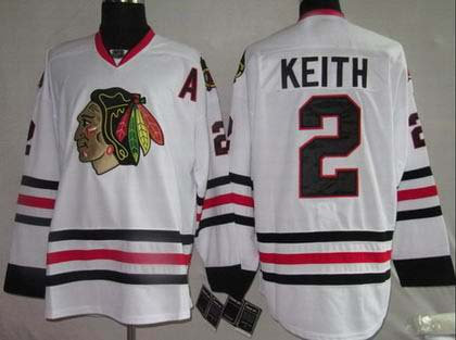 Youth kids Chicago Blackhawks #2 KEITH White