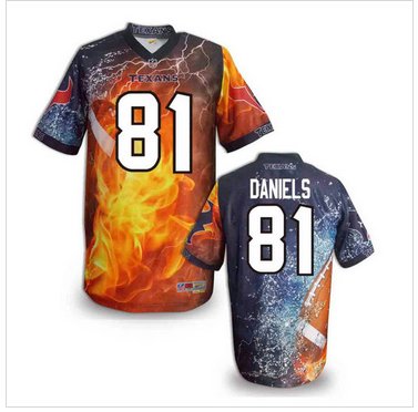 Houston Texans #81 Owen Daniels Stitched NFL Elite Fanatical Version Jersey (11)