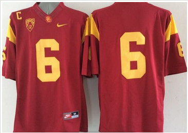 USC Trojans #6 Red Limited Stitched NCAA Jersey USC Trojans #6 Red Limited Stitched NCAA Jersey