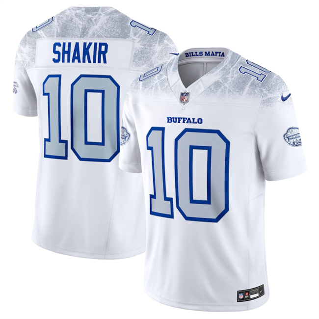 Youth Buffalo Bills #10 Khalil Shakir White 2025 F.U.S.E. “Rivalries” Vapor Untouchable Stitched Football Jersey Youth Buffalo Bills #10 Khalil Shakir White 2025 F.U.S.E. “Rivalries” Vapor Untouchable Stitched Football Jersey