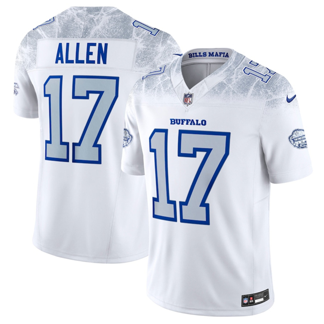 Youth Buffalo Bills #17 Josh Allen White 2025 F.U.S.E. “Rivalries” Vapor Untouchable Stitched Football Jersey Youth Buffalo Bills #17 Josh Allen White 2025 F.U.S.E. “Rivalries” Vapor Untouchable Stitched Football Jersey