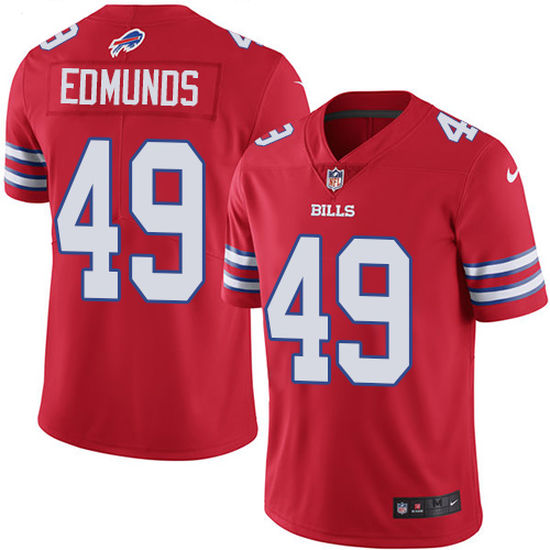 Nike Bills #49 Tremaine Edmunds Red Youth Stitched NFL Limited Rush Jersey Nike Bills #49 Tremaine Edmunds Red Youth Stitched NFL Limited Rush Jersey