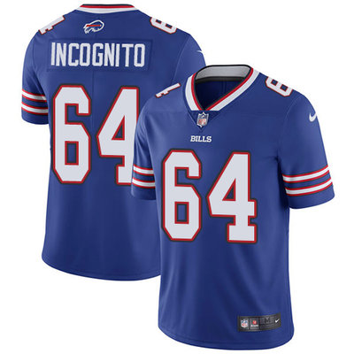 Nike Bills #64 Richie Incognito Royal Blue Team Color Youth Stitched NFL Vapor Untouchable Limited Jersey Nike Bills #64 Richie Incognito Royal Blue Team Color Youth Stitched NFL Vapor Untouchable Limited Jersey