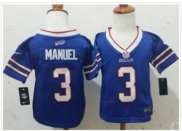 Toddler NEW Bills #3 EJ Manuel Royal Blue Team Color Stitched NFL Elite Jersey Toddler NEW Bills #3 EJ Manuel Royal Blue Team Color Stitched NFL Elite Jersey