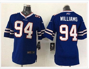 Youth NEW Bills #94 Mario Williams Royal Blue Team Color NFL Elite Jersey