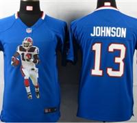 Nike Youth Buffalo Bills #13 Johnson Blue Portrait Fashion Game Jerseys Nike Youth Buffalo Bills #13 Johnson Blue Portrait Fashion Game Jerseys