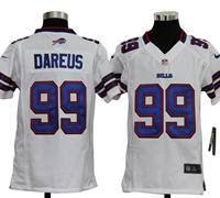 Youth Nike NFL Buffalo Bills 99 Marcell Dareus White Jerseys