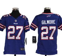 Youth Nike NFL Buffalo Bills 27 Stephon Gilmore Blue Jerseys