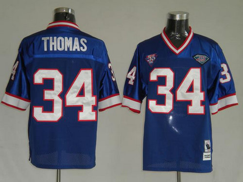 Buffalo Bills 34 Thurman Thomas blue Throwback Jerseys Buffalo Bills 34 Thurman Thomas blue Throwback Jerseys
