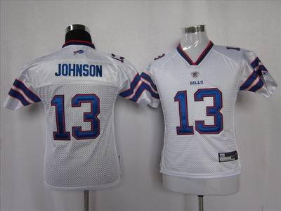 youth buffalo bills 13 johnson white color jerseys youth buffalo bills 13 johnson white color jerseys