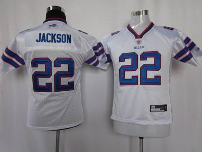 Youth Buffalo Bills 22 Fred Jackson white jerseys