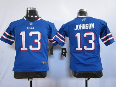 Nike NFL Youth Buffalo Bills 13 Steve Johnson Blue Jerseys Nike NFL Youth Buffalo Bills 13 Steve Johnson Blue Jerseys