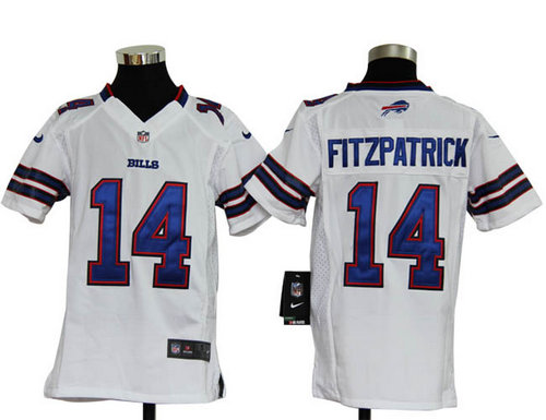 Youth Nike NFL Buffalo Bills 14 Ryan Fitzpatrick White Jerseys Youth Nike NFL Buffalo Bills 14 Ryan Fitzpatrick White Jerseys
