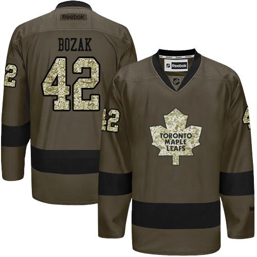 Maple Leafs #42 Tyler Bozak Green Salute to Service Stitched NHL Jersey Maple Leafs #42 Tyler Bozak Green Salute to Service Stitched NHL Jersey
