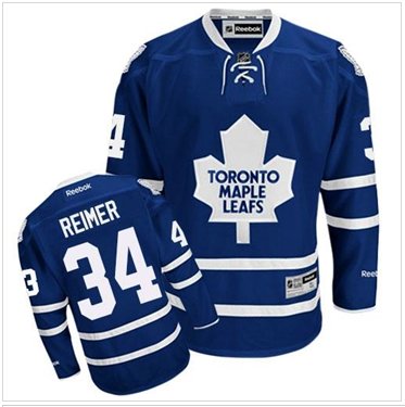 Toronto Maple Leafs #34 James Reimer Blue Stitched NHL Jersey